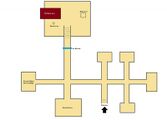A map of the lower level of the dungeon.